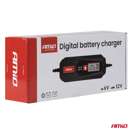 Digitale Acculader 5A 6V 12V Slimme Oplader voor Auto Motor en Boot Loodzuur en LiFePO4 - VCTparts.nl