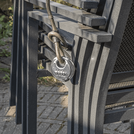 VCTparts Discusslot 70mm met Cijfercombinatie Hangslot Rond Gehard Staal Cijferslot VCTparts 3