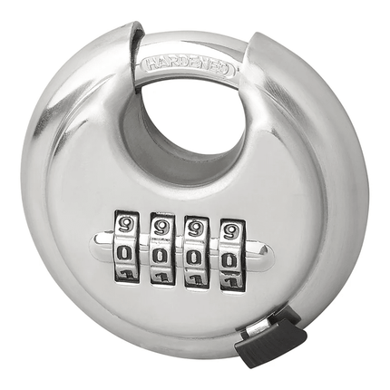 VCTparts Discusslot 70mm met Cijfercombinatie Hangslot Rond Gehard Staal Cijferslot VCTparts 7