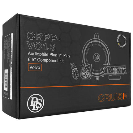 DLS DLS Cruise CRPP - VO1.6 165mm Plug and Play component luidsprekerset - voor Volvo C30 S40 S60 S80 V40 V50 V60 V70 XC60 XC70 audio upgrade Optimount 15
