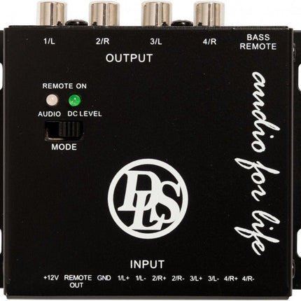 DLS DLS High Level Converter v.2 HLC4.2 4 - Kanaals Converter - voor Headunit naar Low - Level Signaal Auto Audio Optimount 2