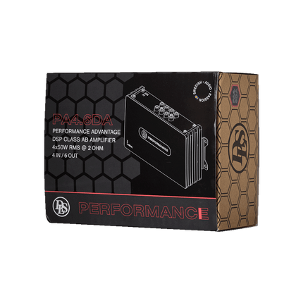 DLS DLS Performance Advantage 4x25W 4to6 DSP Versterker - 6 Kanaals DSP en OEM Integratie voor Auto Audio Upgrade Optimount 6