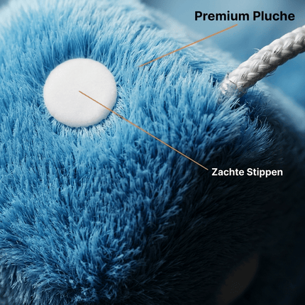 Dobbelstenen Spiegel Hanger Lichtblauw - Set van 2 Retro Auto Dobbelstenen Pluche Binnenspiegel Decoratie met Zuignap - VCTparts.nl