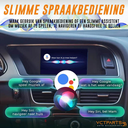 Draadloze CarPlay Android Auto Adapter CarPlay Box Inbouwmodule voor Audi MMI 3G Systeem – Geschikt voor A4 B8, A5, Q5 (2009–2015) - VCTparts.nl