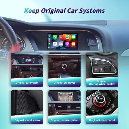 Draadloze CarPlay Android Auto Adapter CarPlay Box Inbouwmodule voor Audi MMI 3G Systeem – Geschikt voor A4 B8, A5, Q5 (2009–2015) - VCTparts.nl