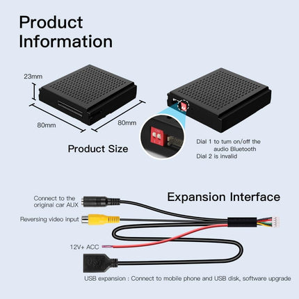 Draadloze CarPlay Android Auto Adapter CarPlay Box Inbouwmodule voor Mercedes - Benz NTG4.5 Systeem – Geschikt voor A - , B - , C - , E - Klasse, CLA, GLA, GLK, ML, SLK (2011–2015) - VCTparts.nl