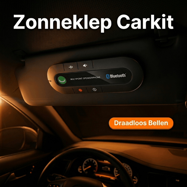 VCTparts Draadloze Zonneklep Carkit Bluetooth Speaker - Handsfree Bellen en Muziek Streamen NORGOS 2