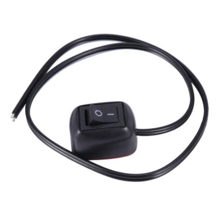 VCTparts Drukknop Schakelaar 12V Opbouw 0 - 1 Aan/Uit met 100cm Kabel en Plakrand NORGOS 3