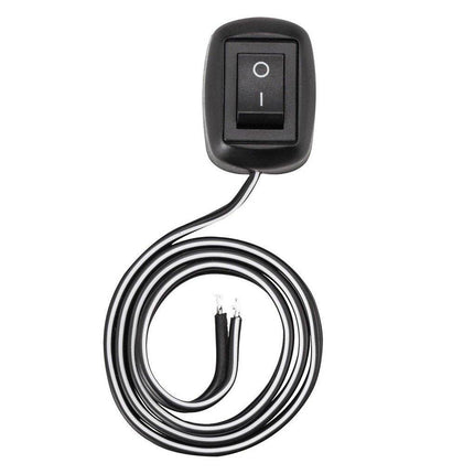 VCTparts Drukknop Schakelaar 12V Opbouw 0 - 1 Aan/Uit met 100cm Kabel en Plakrand NORGOS 8
