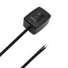 VCTparts Drukknop Schakelaar 12V Opbouw 0 - 1 Aan/Uit met 100cm Kabel en Plakrand NORGOS 9