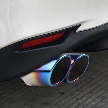 VCTparts Dubbele Uitlaat Rainbow Spectra Aflopend 60mm Kopstuk / Eindstuk RVS [Uitlaat Sierstuk - Uitlaat Tuning - Uitlaat Koppelstuk] NORGOS 7