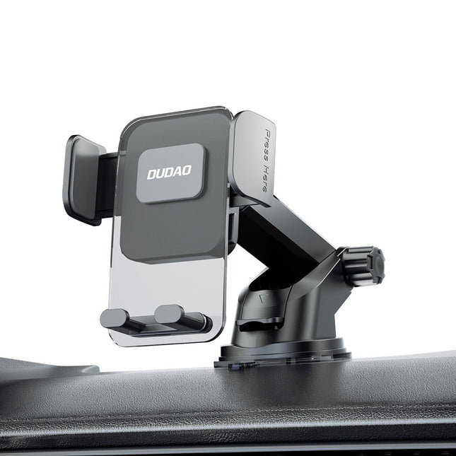 Dudao F8Max+ Auto Telefoonhouder Voor Dashboard en Voorruit met Zuignap 360° Draaibaar Zwart - VCTparts.nl