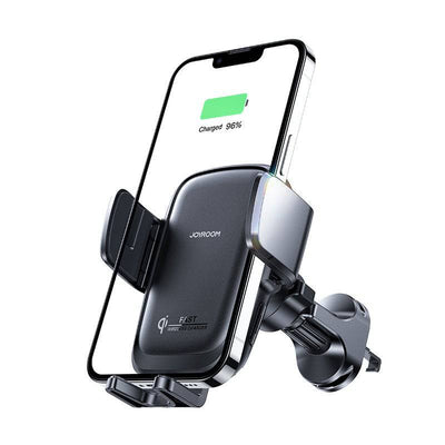Dudao Joyroom Gravity Auto Telefoonhouder met Draadloos Opladen 15W voor Ventilatierooster Zwart