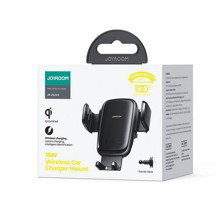 Dudao Dudao Joyroom Gravity Auto Telefoonhouder met Draadloos Opladen 15W voor Ventilatierooster Zwart Hurtel 4
