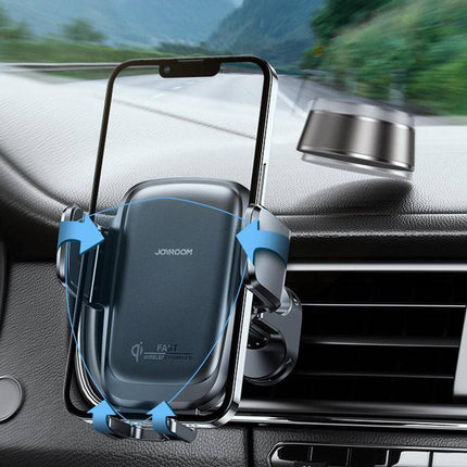 Dudao Dudao Joyroom Gravity Auto Telefoonhouder met Draadloos Opladen 15W voor Ventilatierooster Zwart Hurtel 6
