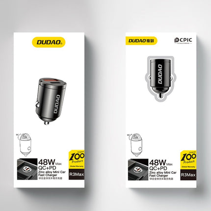 Dudao R3MAX 48W Mini Autolader Met PD En QC - Snelladen Onderweg - VCTparts.nl