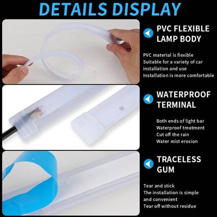 VCTparts Dynamische Sequentiële led Strip - 45cm (Set) [Dagrijverlichting Knipperlichten ledstrip] NORGOS 4