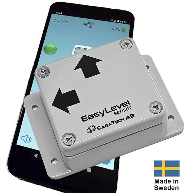 EasyLevel Digitale Waterpas – Slimme Smartphone Sensor voor Caravan Camper en Aanhanger - Snel en Nauwkeurig Waterpas Meten Zonder Uitstappen - VCTparts.nl
