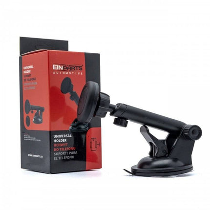Einparts Auto Magnetische Telefoonhouder voor Dashboard en Voorruit met Telescopische Arm Zwart - VCTparts.nl