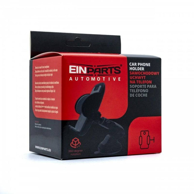 Einparts Auto Telefoonhouder voor Dashboard en Voorruit met Telescopisch Uitschuifbare Arm Zwart - VCTparts.nl