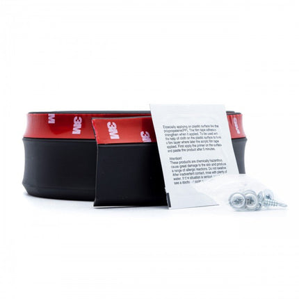 Einparts Auto Voorbumper Sideskirts Spoiler Protector Zwart – Bumper Bescherming Lip Verlaging Strip Rubber (2,5m) - VCTparts.nl