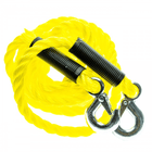 Einparts Stevige Sleepkabel met Haken en Rode Vlag tot 3000kg 4 meter Geel - VCTparts.nl