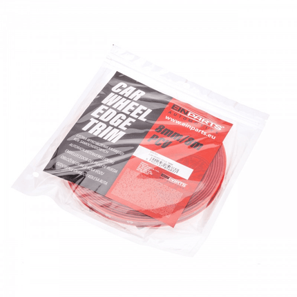 Einparts Velgen Decoratie Strip Bescherming Flexibel met Tape Rood (8 meter) - VCTparts.nl