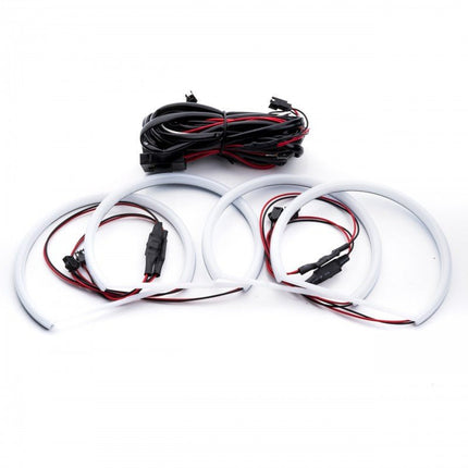 Einparts Einparts Cotton LED BMW 3 E46 (1998 - 2001 zonder lens) - 119mm 146mm 6000K Helder Witte CANBUS Angel Eyes Upgrade Einparts 3