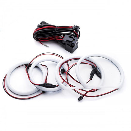 Einparts Einparts Cotton LED BMW 3 E90 Angel Eyes - 113mm 131mm 106mm 6000K Helder Witte CANBUS LED Ringen OEM+ Upgrade Einparts 3