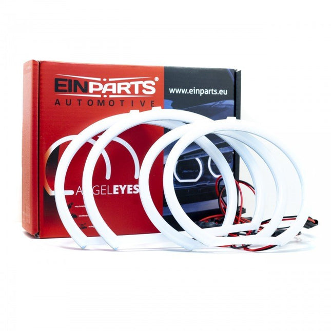 Einparts Einparts Cotton LED BMW X5 E53 (1999 - 2004 Pre - Facelift) - 119mm 129mm 6000K Helder Witte CANBUS Angel Eyes Upgrade OEM+ Uitstraling Einparts 1