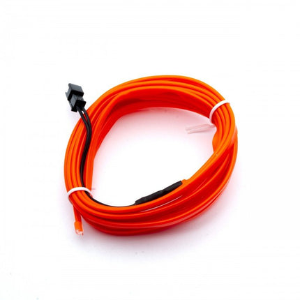 Einparts LED Ambient Interieurverlichting 3m Rood - Universele 12V Auto Sfeerverlichting 360 Graden Dunne 2mm Strip Compleet Pakket - VCTparts.nl