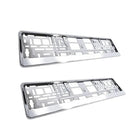 Einparts Einparts Universele Kentekenplaathouder Europa Zilver 2 Stuks (set) Combideal 1