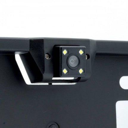 Einparts Universele Nummerplaat Frame Achteruitrijcamera met Verlichting Zwart [Nummerplaat - Nummerbord - Kentekenplaat] - VCTparts.nl