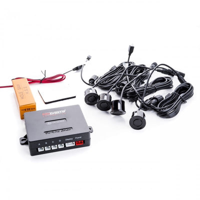 Einparts Capteurs de stationnement universels construits - Ensemble avec Pieper Black (4 pièces) [Assistance au parking - capteur d'inversion]