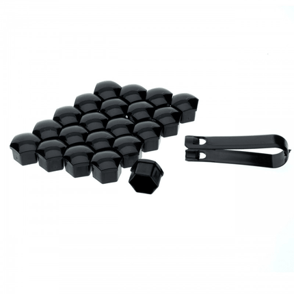 Einparts Einparts Wielbout Wielmoer 17mm Doppen Beschermende Afdekkapjes Zwart 20 stuks (set) Einparts 9