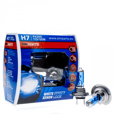 Einparts Xenon Glow Pro H7 White Effect Headlights - Dimlicht 6000K blanc (ensemble)