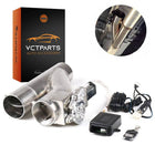 Elektrische Uitlaat Kleppensysteem 2.75inch 70mm Bypass Universeel Draadloos met Afstandsbediening - Dubbele Pijp met Klep - VCTparts.nl