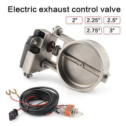 VCTparts Elektrische Uitlaat Regelklep 2.25inch 60mm Universeel met Schakelaar Enkele Klep Kleppensysteem NORGOS 5