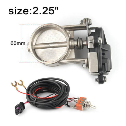VCTparts Elektrische Uitlaat Regelklep 2.25inch 60mm Universeel met Schakelaar Enkele Klep Kleppensysteem NORGOS 4