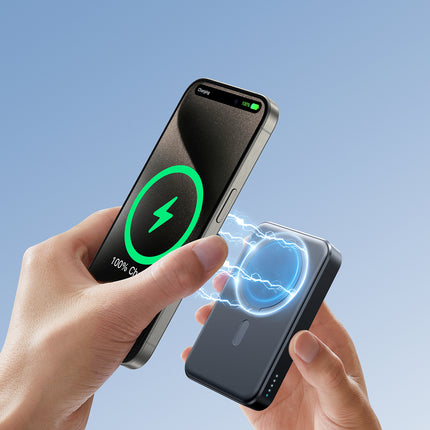 Joyroom JR-W020 20W 10000mAh MagSafe Power Bank + USB-C Kabel - Zwart