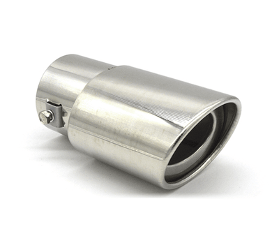 Seule le casque d'échappement / pièce d'extrémité en acier inoxydable Chrome 62 mm [Pièce décorative d'échappement - réglage d'échappement - Piece de couplage d'échappement]