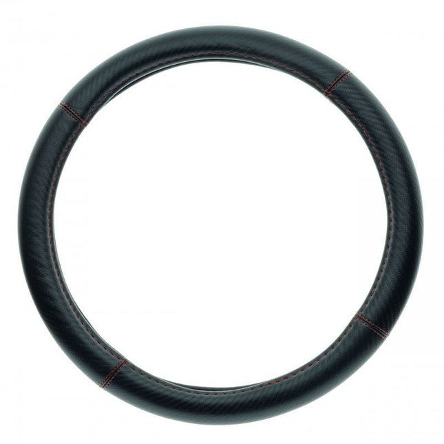 Extremo Stuurhoes Eco Leer Carbon Fiber – Universele Stuurbekleding 37–39 cm - VCTparts.nl