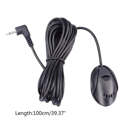 Auto AUX 3.5mm Externe Microfoon Zwart - VCTparts.nl
