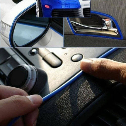 Flexibele Deur Kloof Strip Decoratieve Interieur Styling Rood (5 meter) - VCTparts.nl