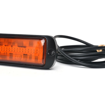 AEB LED Flitser 30 LEDs Oranje 12-24V ECE R65 Klasse 1 Opbouw Bevestiging - VCTparts.nl