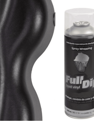 Spray de vinyle liquide en vinyle Fulldip Plastidip 400 ml peut pulvériser - noir métallique