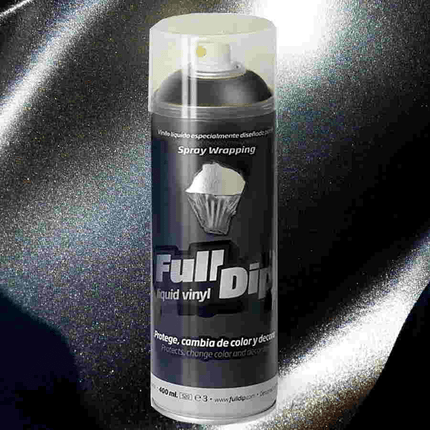 FullDip FullDip Plastidip Liquid Vinyl 400ml Spuitbus Spray - Metallic Black FullDip 5