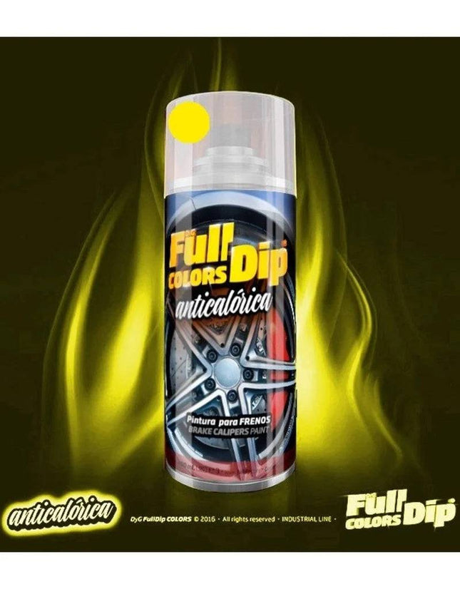 FullDip FullDip Spuitbus Remklauw Hittebestendige Spuitverf 400ml Spuitbus - Glans Geel [Vloeibare Coating] FullDip 2