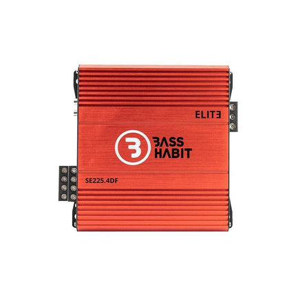 Gas Audio Power Gas Audio Power Bass Habit Elite G2 4ch Amplifier voor Auto Geluidssystemen en Hoogwaardige Geluidskwaliteit Optimount 2
