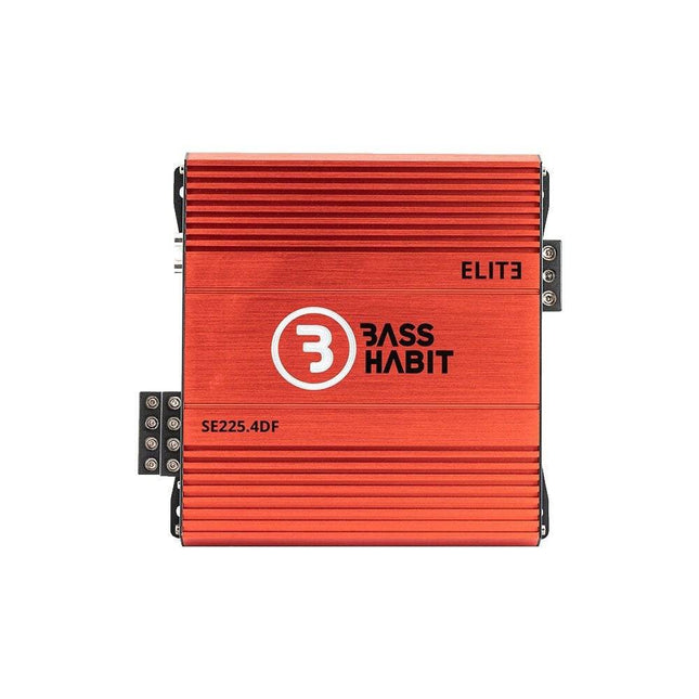 Gas Audio Power Gas Audio Power Bass Habit Elite G2 4ch Amplifier voor Auto Geluidssystemen en Hoogwaardige Geluidskwaliteit Optimount 2
